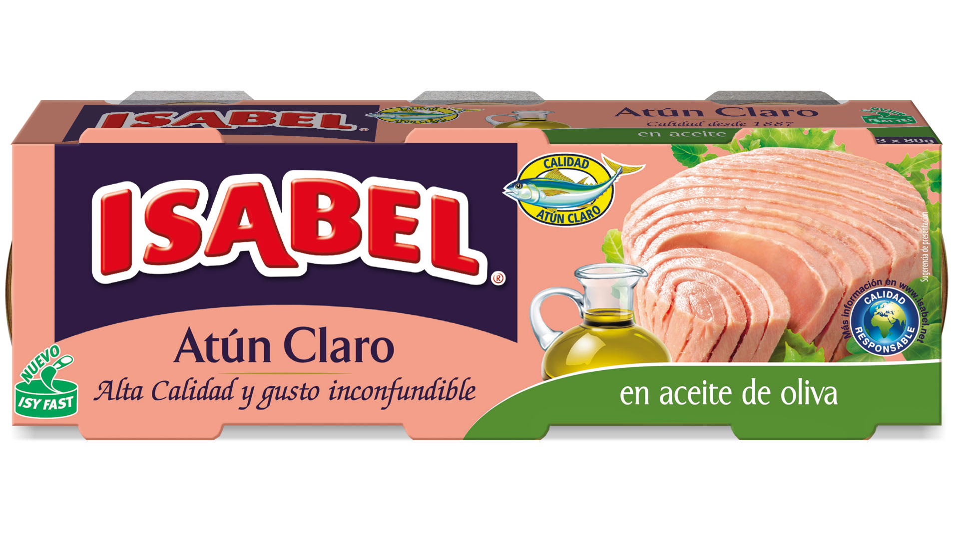 Latas De Atún Claro En Aceite De Oliva De Isabel Delicioso