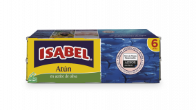 Pack 6 latas de Atún Gran Sabor de Isabel en aceite de oliva 420g (6x70g)
