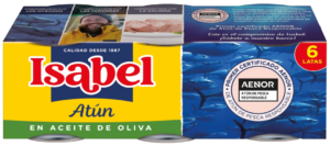 Pack 6 latas de Atún de Isabel en aceite de oliva 420g (6x70g)