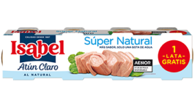 Pack 3 latas Atún Claro<br/>Super Natural 168g (3x56g)