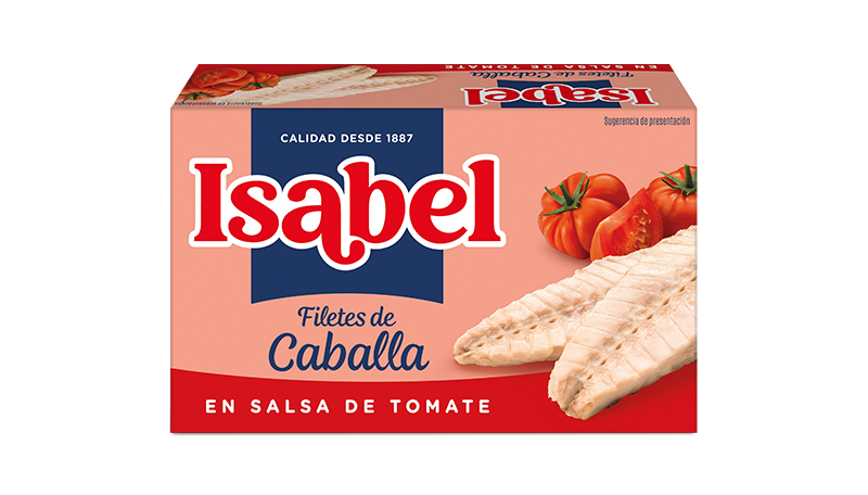 Filetes de caballa en salsa de tomate de Isabel