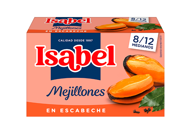 Mejillones en escabeche Isabel, 8 12 piezas