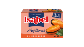 Lata 13/18 uds. de mejillones<br/>en escabeche 115g