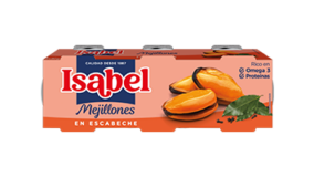 Pack 3 latas de mejillones<br/>en escabeche 240g (3x80g)