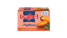 Lata 8/12 uds. de mejillones<br/>en escabeche 115g