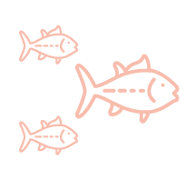 banco icono banco peces