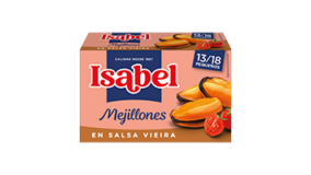 Lata 13/18 uds. de mejillones<br/>en salsa vieira 115g